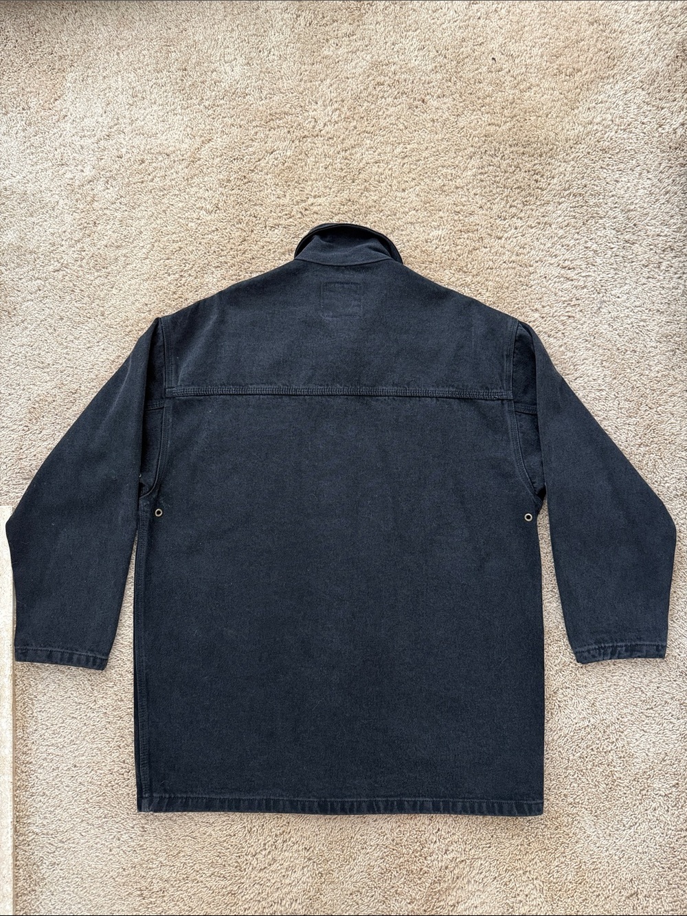 Vintage AMI Men's Black Cotton Field Jacket // M // Y2K - Picture 9 of 15